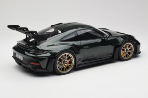 Porsche 911 992 GT3 RS Jet Green Metallic Black Norev 1:12 127532 Fém – 2. kép a 6-ből