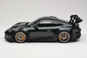 Porsche 911 992 GT3 RS Jet Green Metallic Black Norev 1:12 127532 Fém – 3. kép a 6-ből
