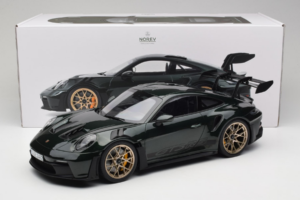 Porsche 911 992 GT3 RS Jet Green Metallic Black Norev 1:12 127532 Fém – 6. kép a 6-ből