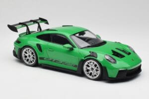 Porsche 911 992 GT3 RS Python Zöld & Ezüst Felnik & Fekete Dekor Minichamps 1:18 153062235 Fém – 4. kép a 6-ből