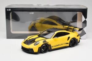 Porsche 911 992 GT3 RS Racing Sárga & Fekete Felnik Minichamps 1:18 153062245 Fém – 6. kép a 6-ből