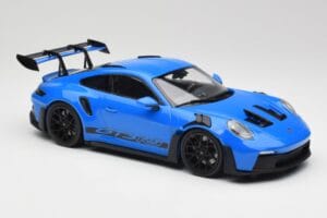 Porsche 911 992 GT3 RS Shark Kék & Fekete Felnik Minichamps 1:18 153062233 Fém – 4. kép a 6-ből