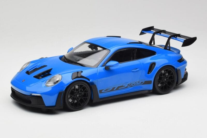 Porsche 911 992 GT3 RS Shark Kék & Fekete Felnik Minichamps 1:18 153062233 Fém