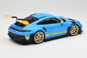 Porsche 911 992 GT3 RS Shark Kék & Sárga Decor Concept Minichamps 1:18 911992001 Fém – 3. kép a 8-ből