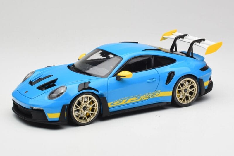 Porsche 911 992 GT3 RS Shark Kék & Sárga Decor Concept Minichamps 1:18 911992001 Fém