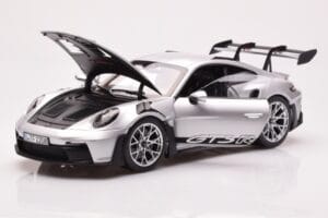 Porsche 911 992 GT3 RS Ezüst Metál Norev 1:18 187357 Fém – 2. kép a 8-ből