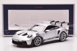 Porsche 911 992 GT3 RS Ezüst Metál Norev 1:18 187357 Fém – 8. kép a 8-ből