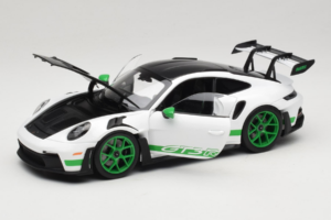 Porsche 911 992 GT3 RS Tribute to Carrera RS White Python Green Norev 1:18 187372 Fém – 2. kép a 8-ből
