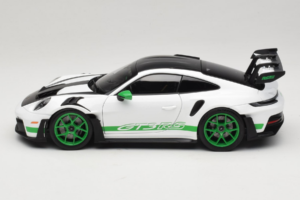 Porsche 911 992 GT3 RS Tribute to Carrera RS White Python Green Norev 1:18 187372 Fém – 4. kép a 8-ből