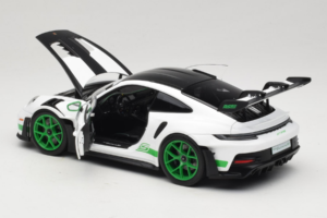 Porsche 911 992 GT3 RS Tribute to Carrera RS White Python Green Norev 1:18 187372 Fém – 5. kép a 8-ből