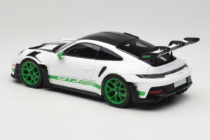 Porsche 911 992 GT3 RS Tribute to Carrera RS White Python Green Norev 1:18 187372 Fém – 7. kép a 8-ből