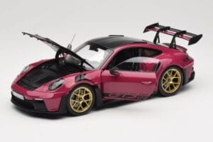 Porsche 911 992 GT3 RS Weissach Package Ruby Star Norev 1:18 187370 Fém – 2. kép a 8-ből