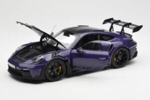 Porsche 911 992 GT3 RS Weissach Package Ultraviolet Norev 1:18 187368 Fém – 2. kép a 8-ből
