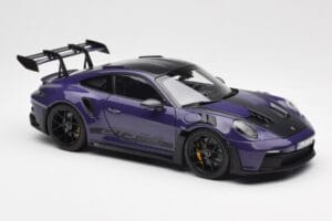 Porsche 911 992 GT3 RS Weissach Package Ultraviolet Norev 1:18 187368 Fém – 6. kép a 8-ből