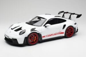 Porsche 911 992 GT3 RS Fehér & Pyro Piros Norev 1:12 127530 Fém