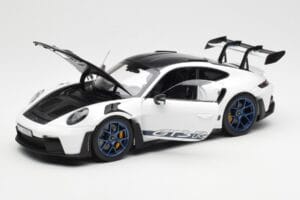 Porsche 911 992 GT3 Weissach Package Fehér & Indigo Kék Norev 1:18 187353 Fém – 2. kép a 8-ből