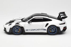 Porsche 911 992 GT3 Weissach Package Fehér & Indigo Kék Norev 1:18 187353 Fém – 4. kép a 8-ből