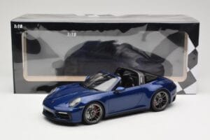 Porsche 911 992 Targa 4 GTS Blue Metallic Minichamps 1:18 155061060 Fém – 6. kép a 6-ből