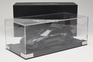 Porsche 911 992 TechArt GTstreet R Fekete Kék Felnikkel TechArt 1:18 REMC009 Gyanta – 6. kép a 6-ből