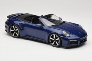 Porsche 911 992 Turbo S Kabrió Blue Metallic Minichamps 1:18 155069081 Fém – 4. kép a 6-ből