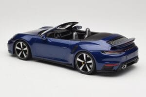 Porsche 911 992 Turbo S Kabrió Blue Metallic Minichamps 1:18 155069081 Fém – 5. kép a 6-ből