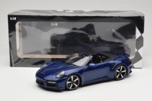 Porsche 911 992 Turbo S Kabrió Blue Metallic Minichamps 1:18 155069081 Fém – 6. kép a 6-ből