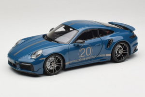 Porsche 911 992 Turbo S Coupe Sport Design Kék Minichamps 1:18 113069073 Fém