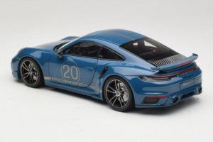Porsche 911 992 Turbo S Coupe Sport Design Kék Minichamps 1:18 113069073 Fém – 7. kép a 8-ből