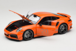 Porsche 911 992 Turbo S Coupe Sport Design Narancssárga Minichamps 1:18 113069074 Fém – 2. kép a 8-ből