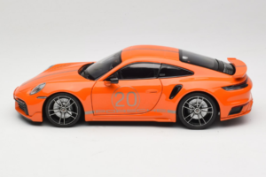 Porsche 911 992 Turbo S Coupe Sport Design Narancssárga Minichamps 1:18 113069074 Fém – 4. kép a 8-ből