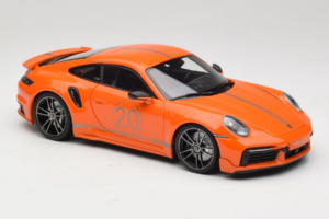 Porsche 911 992 Turbo S Coupe Sport Design Narancssárga Minichamps 1:18 113069074 Fém – 6. kép a 8-ből