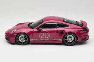 Porsche 911 992 Turbo S Coupe Sport Design Piros Minichamps 1:18 113069075 Fém – 4. kép a 8-ből