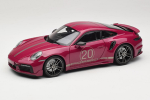 Porsche 911 992 Turbo S Coupe Sport Design Piros Minichamps 1:18 113069075 Fém