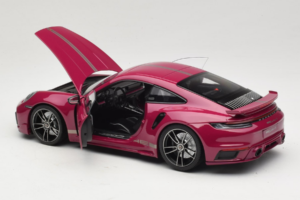 Porsche 911 992 Turbo S Coupe Sport Design Piros Minichamps 1:18 113069075 Fém – 5. kép a 8-ből