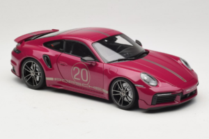 Porsche 911 992 Turbo S Coupe Sport Design Piros Minichamps 1:18 113069075 Fém – 6. kép a 8-ből