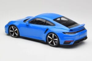 Porsche 911 992 Turbo S Gentian Kék Minichamps 1:18 155069074 Fém – 5. kép a 6-ből