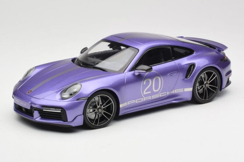 Porsche 911 992 Turbo S Sport Design Package Viola Metallic Minichamps 1:18 155069174 Fém