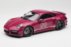 Porsche 911 992 Turbo S Sport Design Package Piros Minichamps 1:18 155069172 Fém