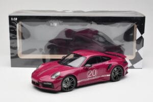 Porsche 911 992 Turbo S Sport Design Package Piros Minichamps 1:18 155069172 Fém – 6. kép a 6-ből