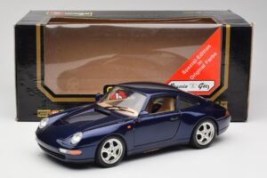 Porsche 911 993 Carrera Cup Kék Braccio & Gotz 1993 Bburago 1:18 3060-M1 Fém – 8. kép a 8-ből