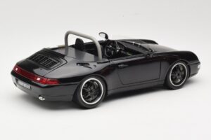 Porsche 911 993 Carrera Kabrió Fekete Bburago 1:18 3090-M1 Fém – 3. kép a 8-ből