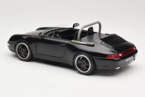 Porsche 911 993 Carrera Kabrió Fekete Bburago 1:18 3090-M1 Fém – 7. kép a 8-ből