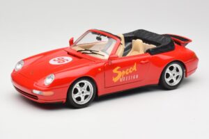 Porsche 911 993 Carrera Kabrió Piros Bburago 1:18 3090 Fém