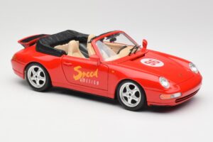Porsche 911 993 Carrera Kabrió Piros Bburago 1:18 3090 Fém – 6. kép a 8-ből