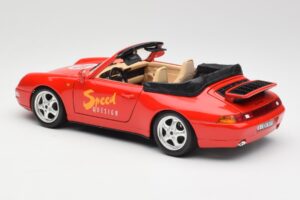 Porsche 911 993 Carrera Kabrió Piros Bburago 1:18 3090 Fém – 7. kép a 8-ből