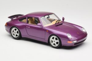 Porsche 911 993 Carrera Lila Bburago 1:18 3060-M2 Fém – 6. kép a 8-ből