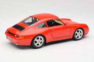 Porsche 911 993 Carrera Piros Bburago 1:18 3050 Fém – 3. kép a 8-ből
