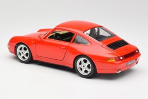 Porsche 911 993 Carrera Piros Bburago 1:18 3050 Fém – 7. kép a 8-ből