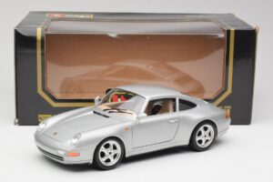 Porsche 911 993 Carrera Ezüst Bburago 1:18 3050-M1 Fém – 2. kép a 8-ből