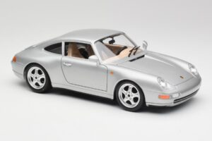 Porsche 911 993 Carrera Ezüst Bburago 1:18 3050-M1 Fém – 6. kép a 8-ből